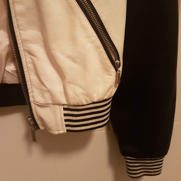 Forever 21 Black and white bomber jacket - Picture 3 of 4